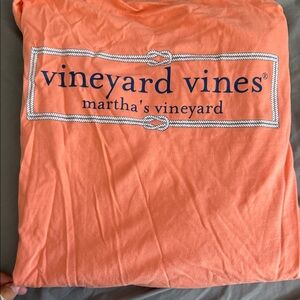 Vineyard Vines Coral Tee with Logo